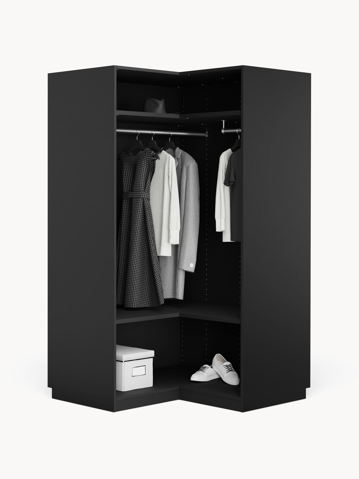 Wentworth Modular Corner Wardrobe, 115 cm Wide