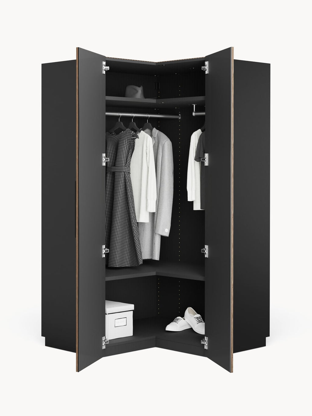 Wentworth Modular Corner Wardrobe, 115 cm Wide
