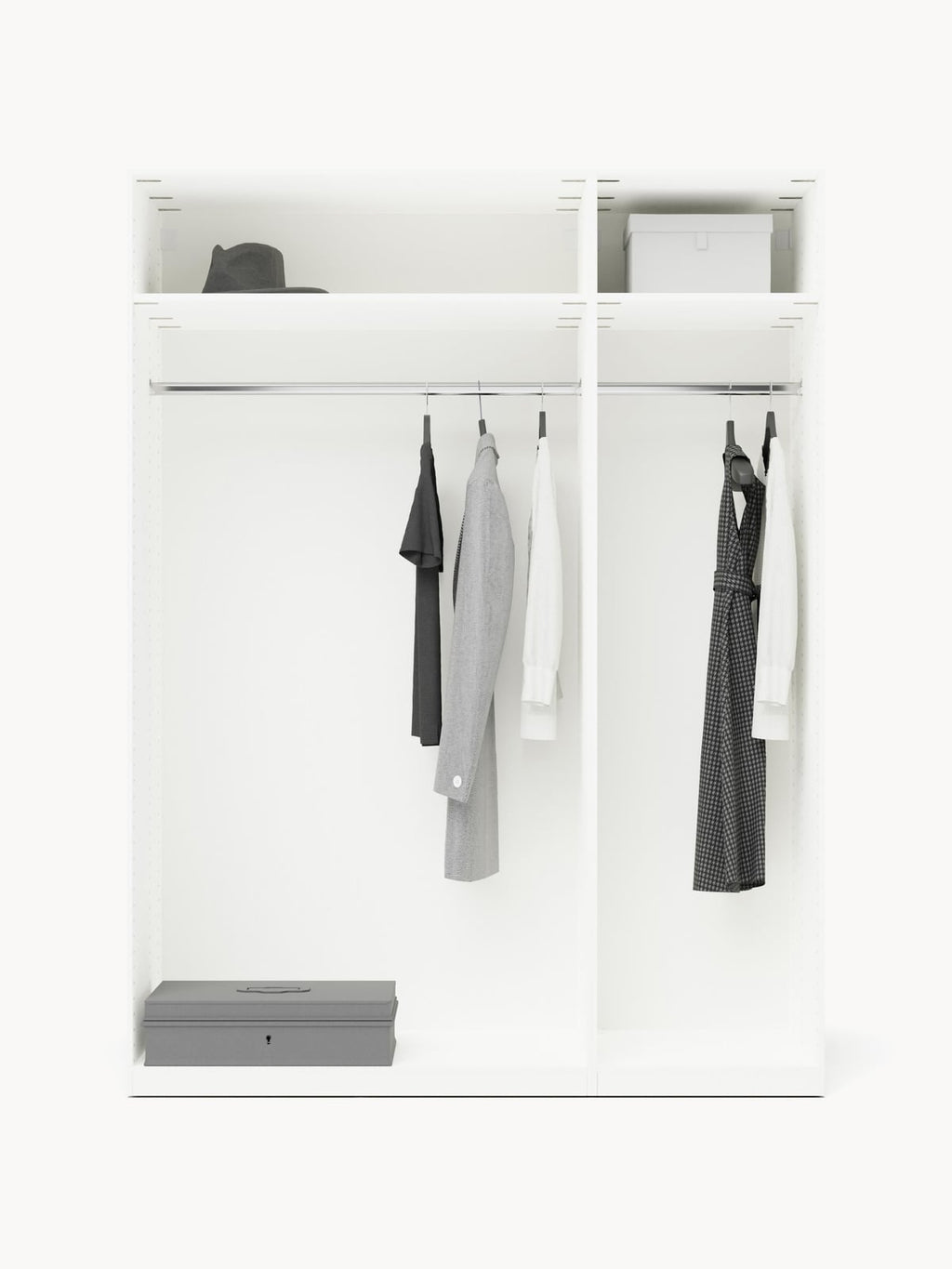 Wentworth Modular Revolving Door Wardrobe, 150 cm Wide, in various sizes