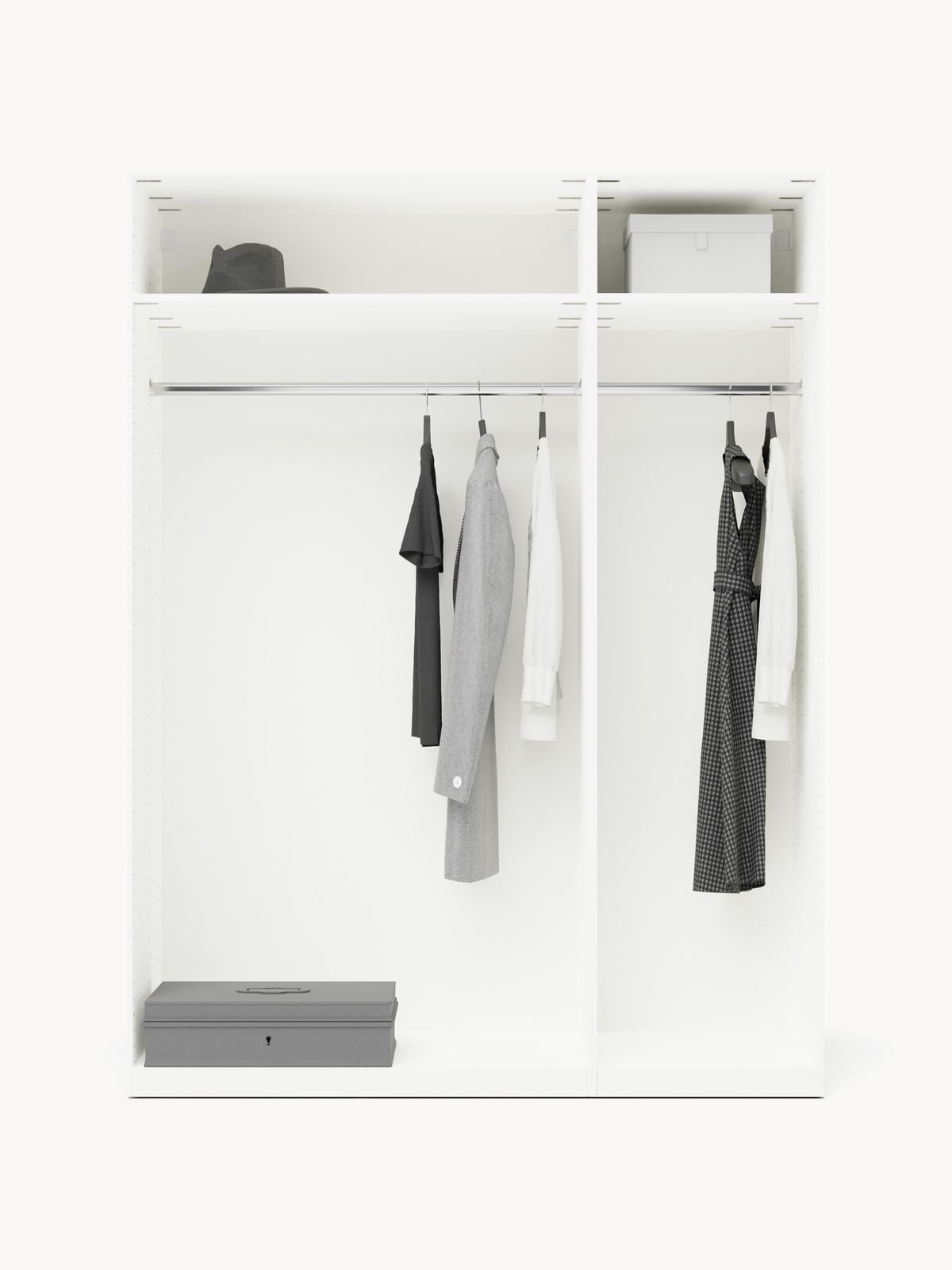 Wentworth Modular Revolving Door Wardrobe, 150 cm Wide, in various sizes