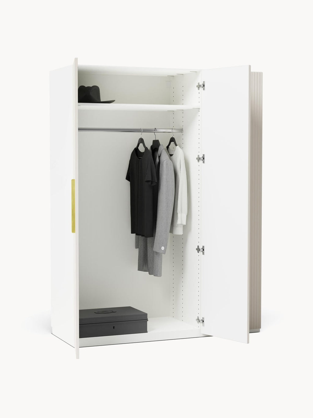 Wentworth Modular Revolving Door Wardrobe, 150 cm Wide, in various sizes