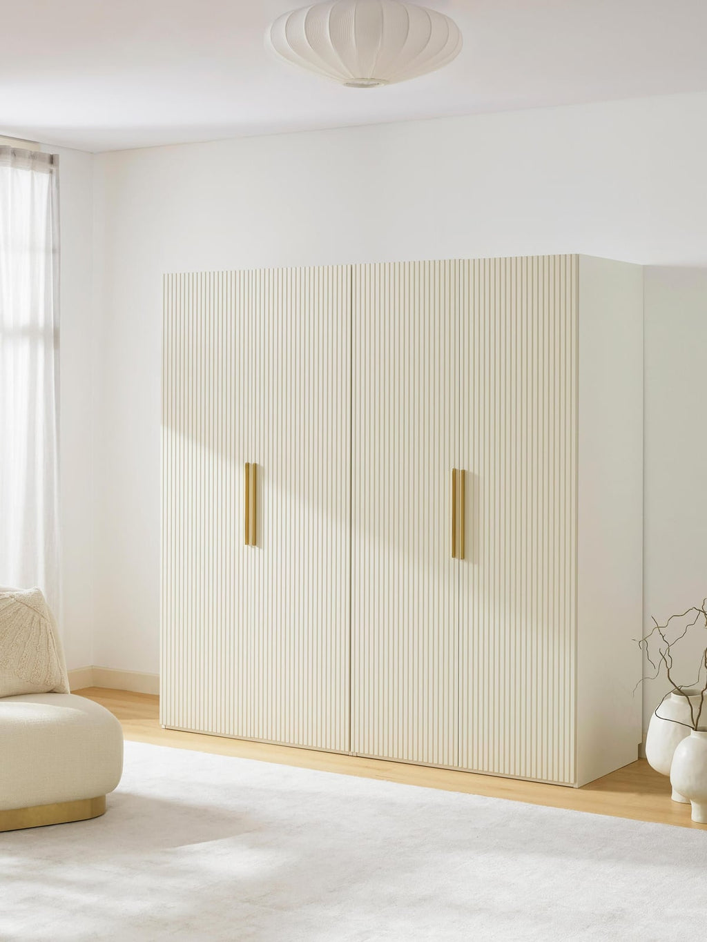 Wentworth Modular Revolving Door Wardrobe, 200 cm Wide, in various sizes