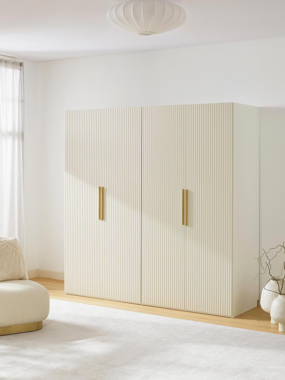 Wentworth Modular Revolving Door Wardrobe, 200 cm Wide, in various sizes