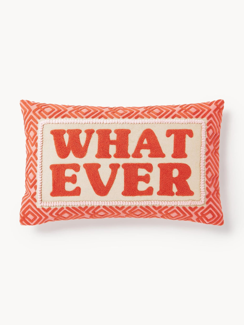 Wharton Cushion Cover with Embroidered Lettering