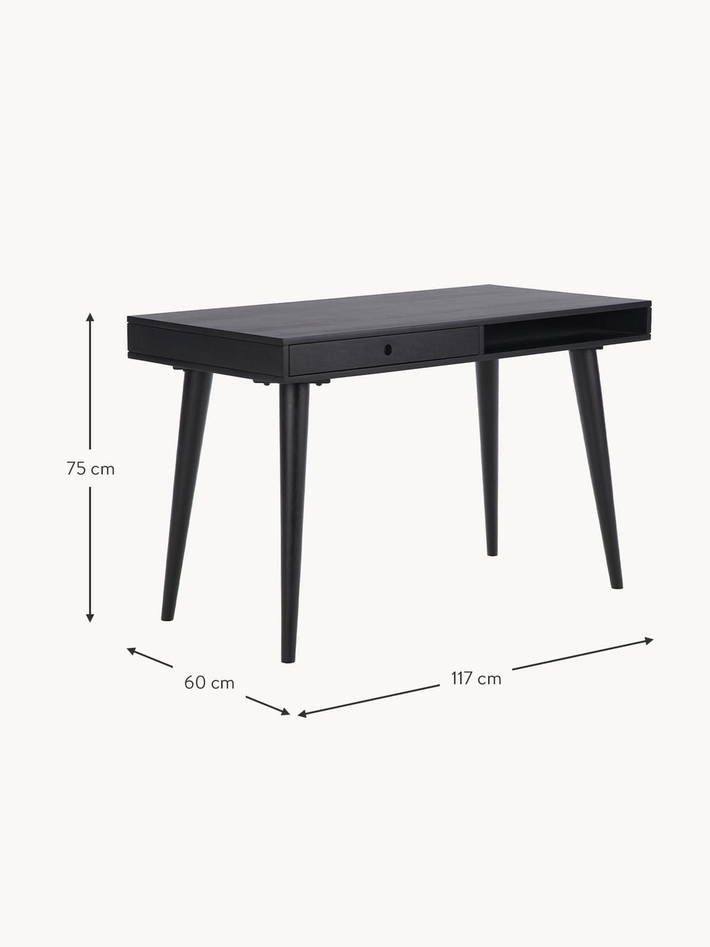 Whitwell Wooden Desk with Drawer