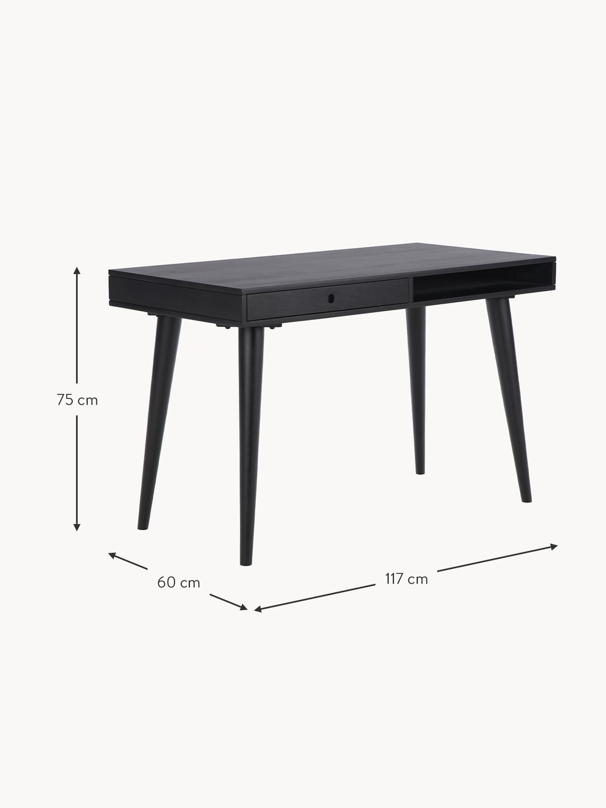 Whitwell Wooden Desk with Drawer
