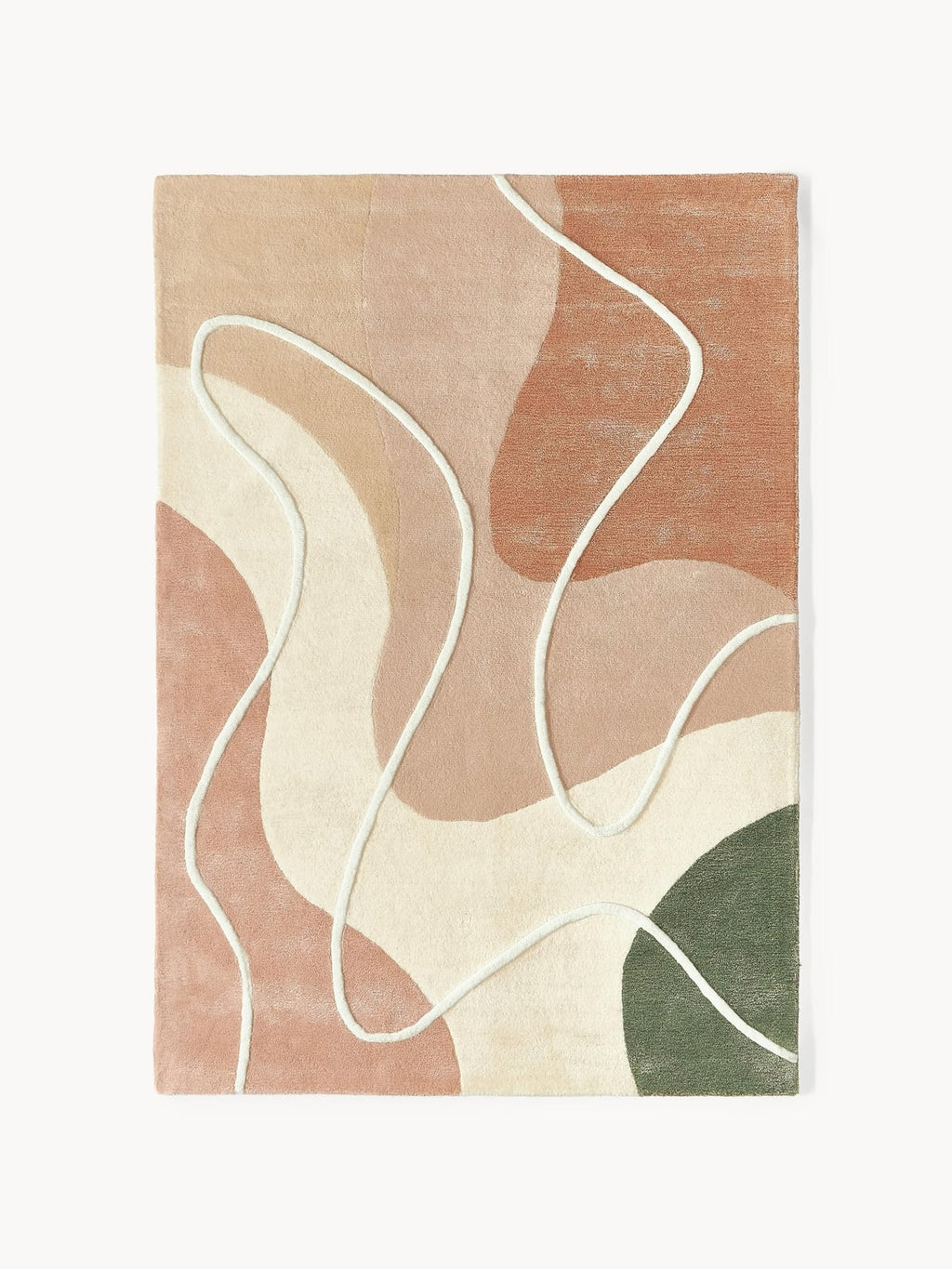 Wickham High-Low Wool Rug, Hand-Tufted