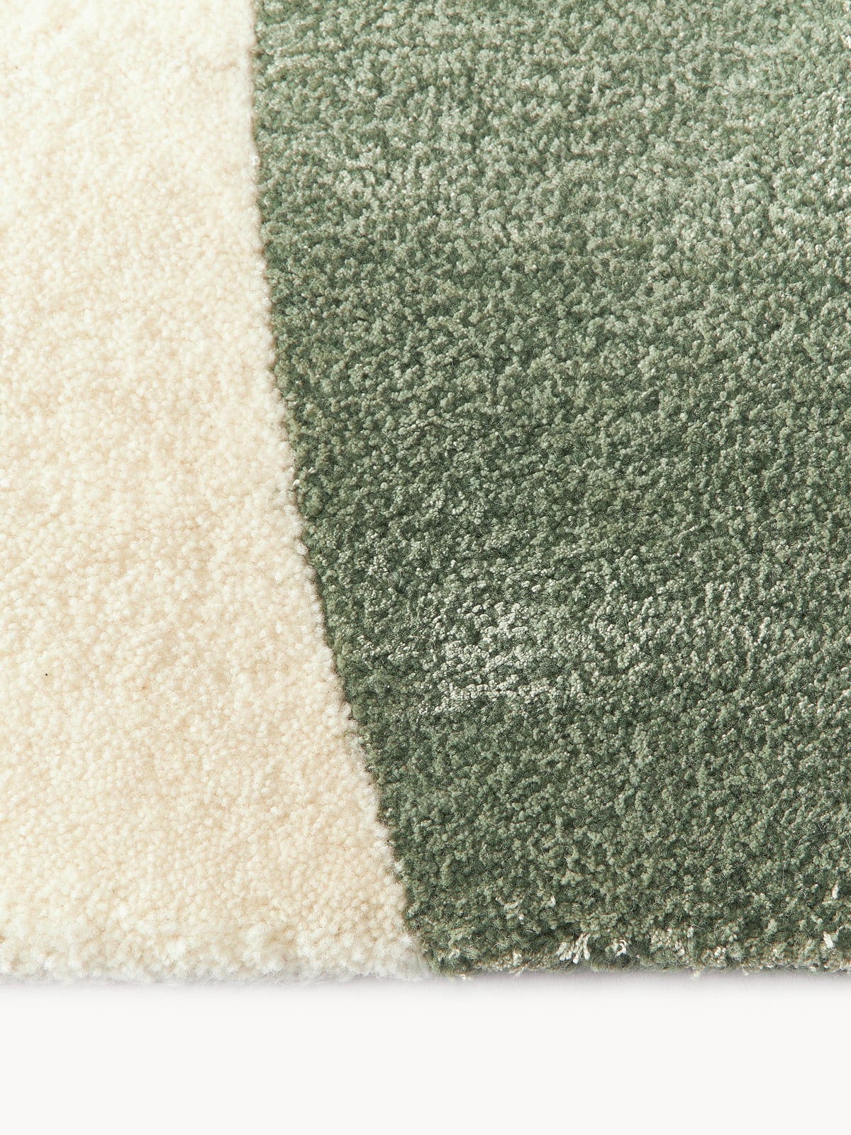 Wickham High-Low Wool Rug, Hand-Tufted