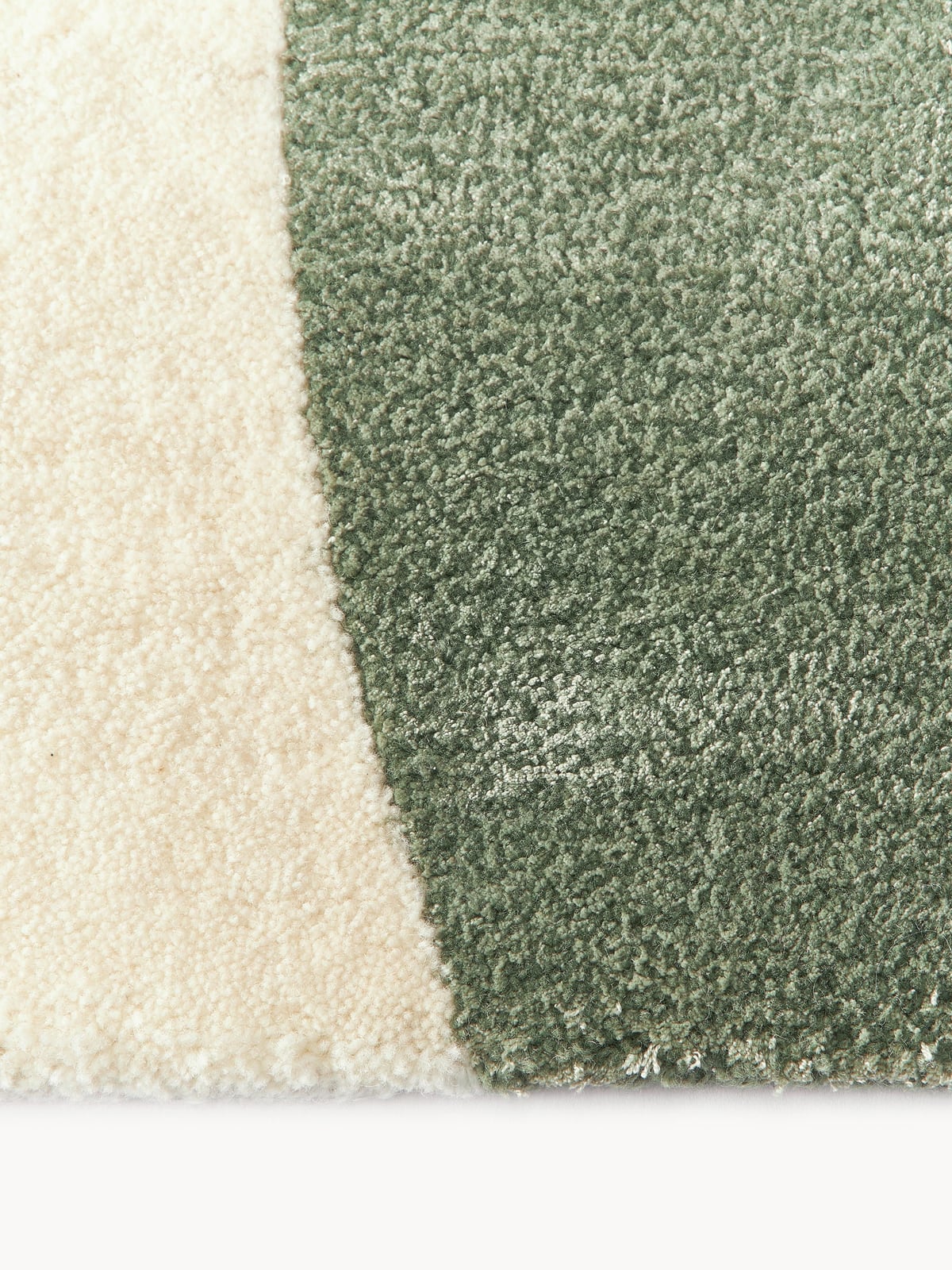 Wickham High-Low Wool Rug, Hand-Tufted