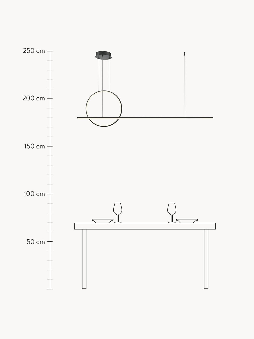 Wickham LED Pendant Light with Colour Change