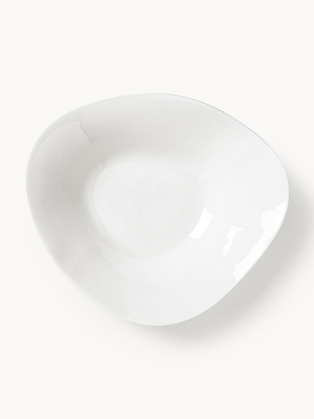 Wickham Organic Shaped Porcelain Tableware Set, 4 people, Set of 12