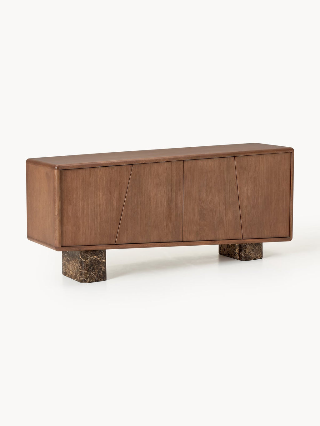 Wickham Wooden Sideboard with Emperador Marble Legs