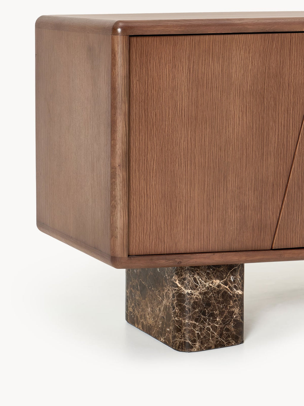 Wickham Wooden Sideboard with Emperador Marble Legs