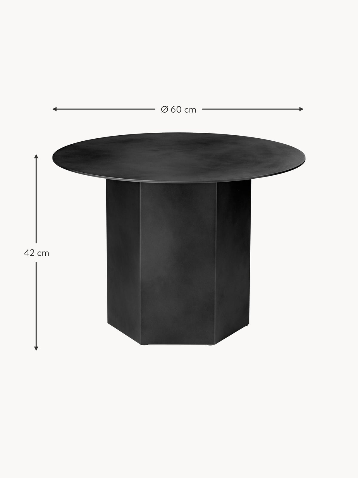 Winsley Coffee Table - Round, Ø60, Steel