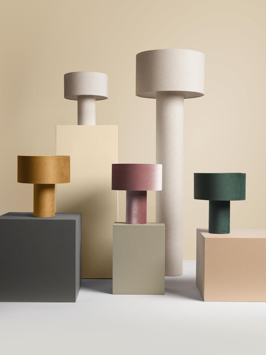 Yarburgh Linen Floor Lamp