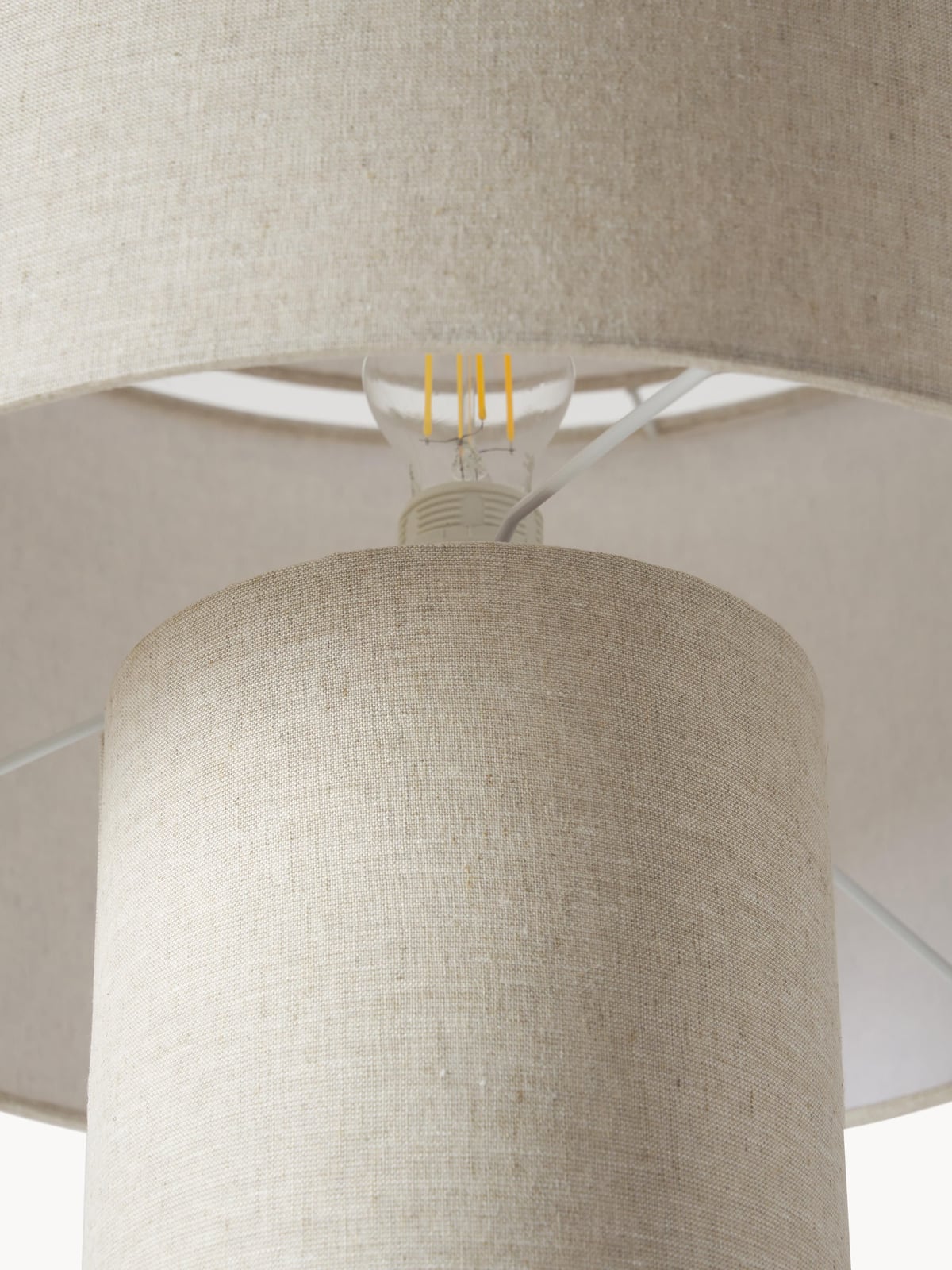 Yarburgh Linen Floor Lamp