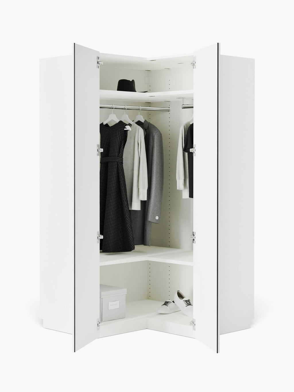 Yarburgh Modular Corner Wardrobe, 115 cm Wide