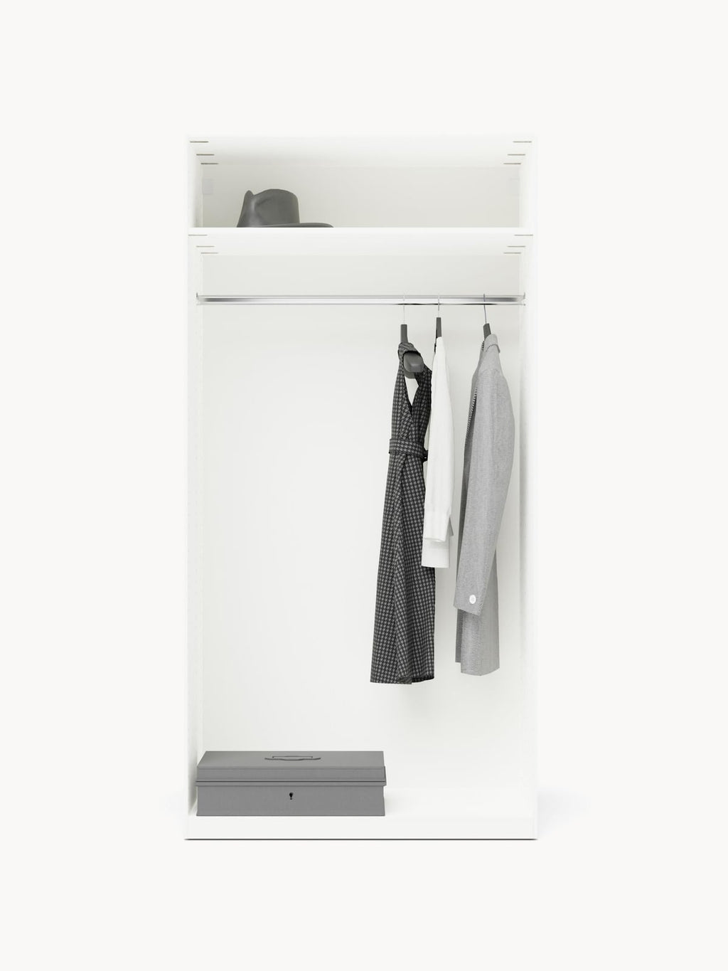 Yarburgh Modular Hinged Door Wardrobe, 100 cm Wide, in various sizes