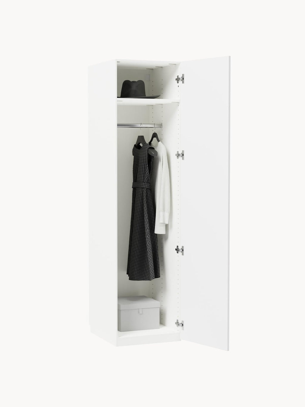 Yarburgh Modular Hinged Door Wardrobe, 50 cm Wide, in various sizes