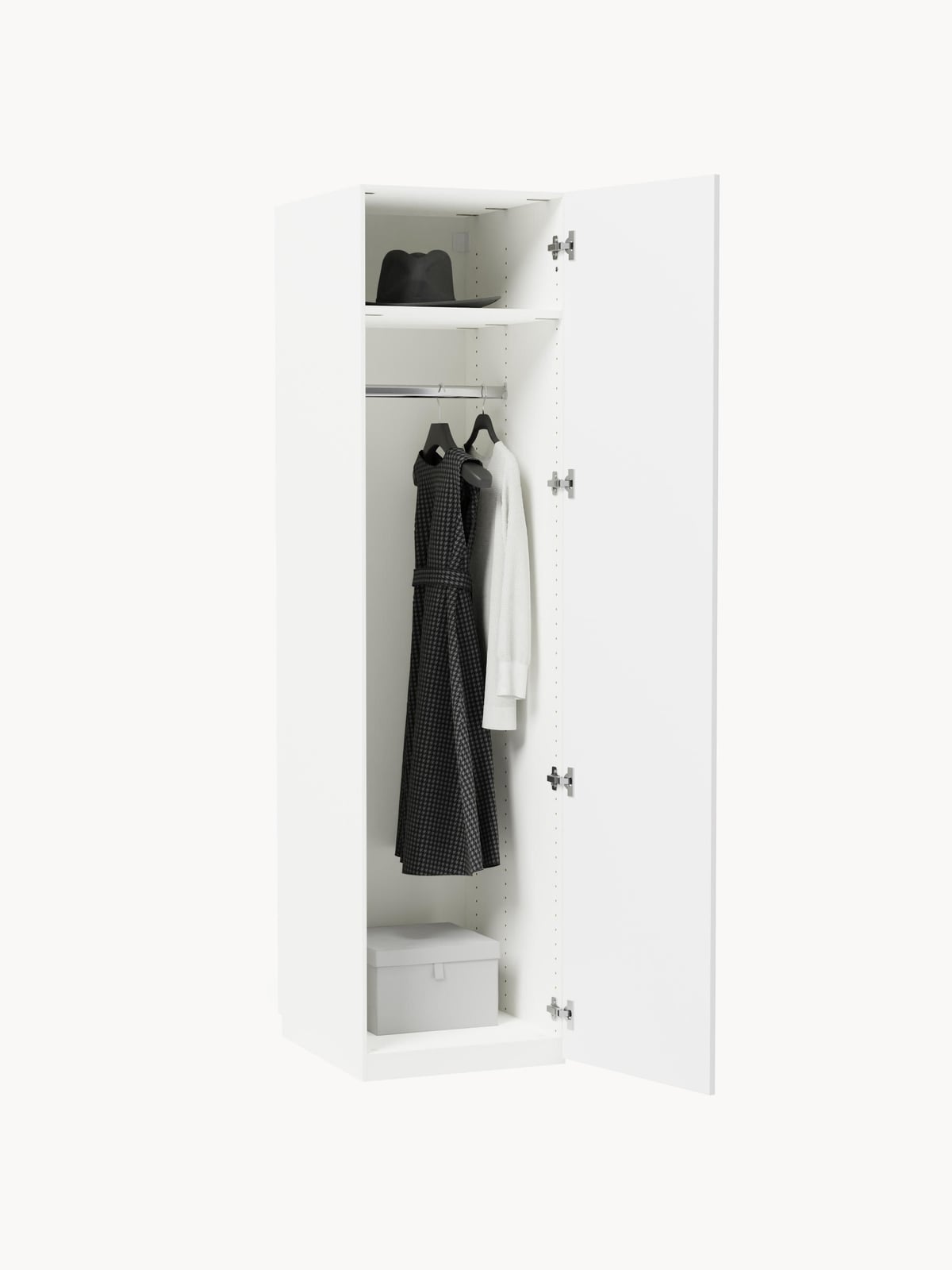 Yarburgh Modular Hinged Door Wardrobe, 50 cm Wide, in various sizes