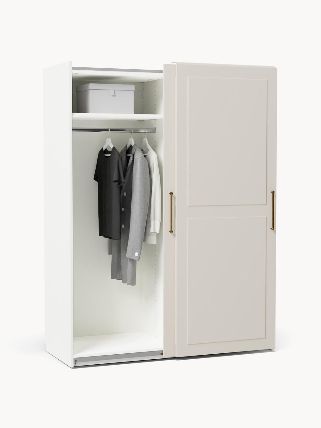 Yarburgh Modular Sliding Door Wardrobe, 150 cm Wide, in various sizes