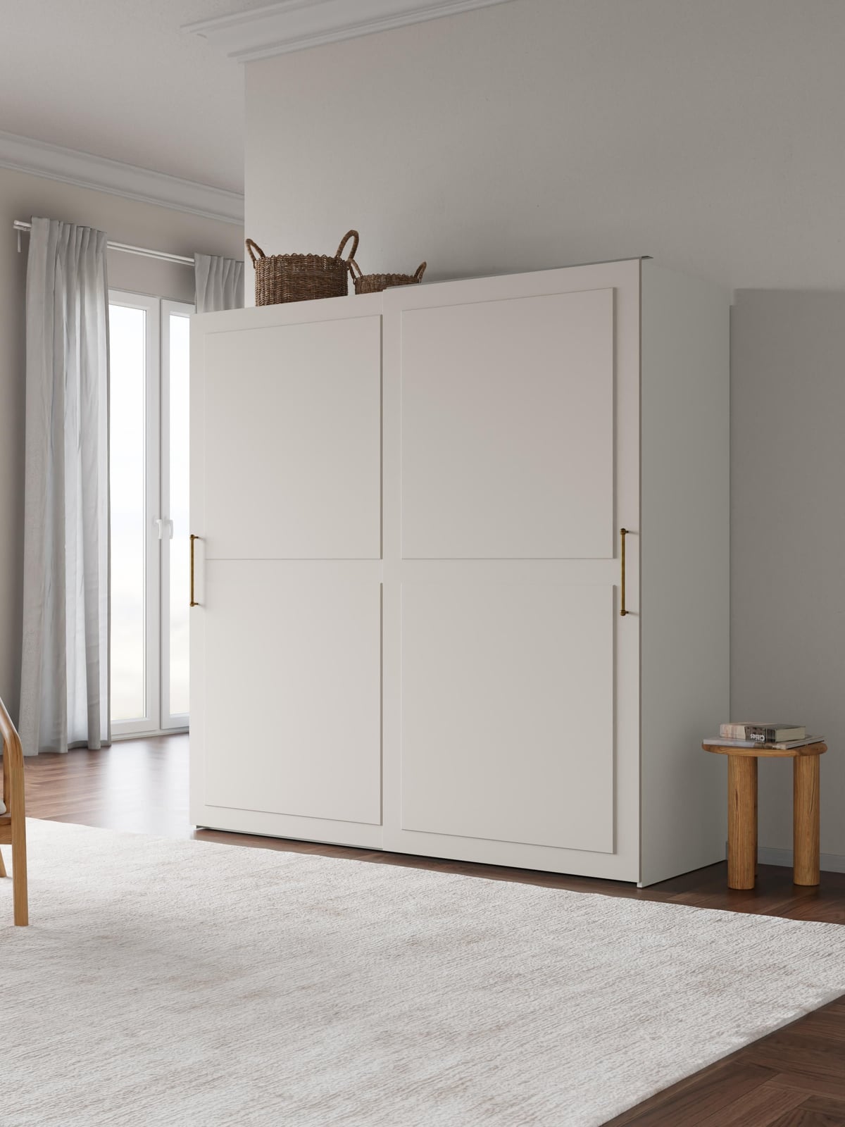 Yarburgh Modular Sliding Door Wardrobe, 200 cm Wide, in various sizes