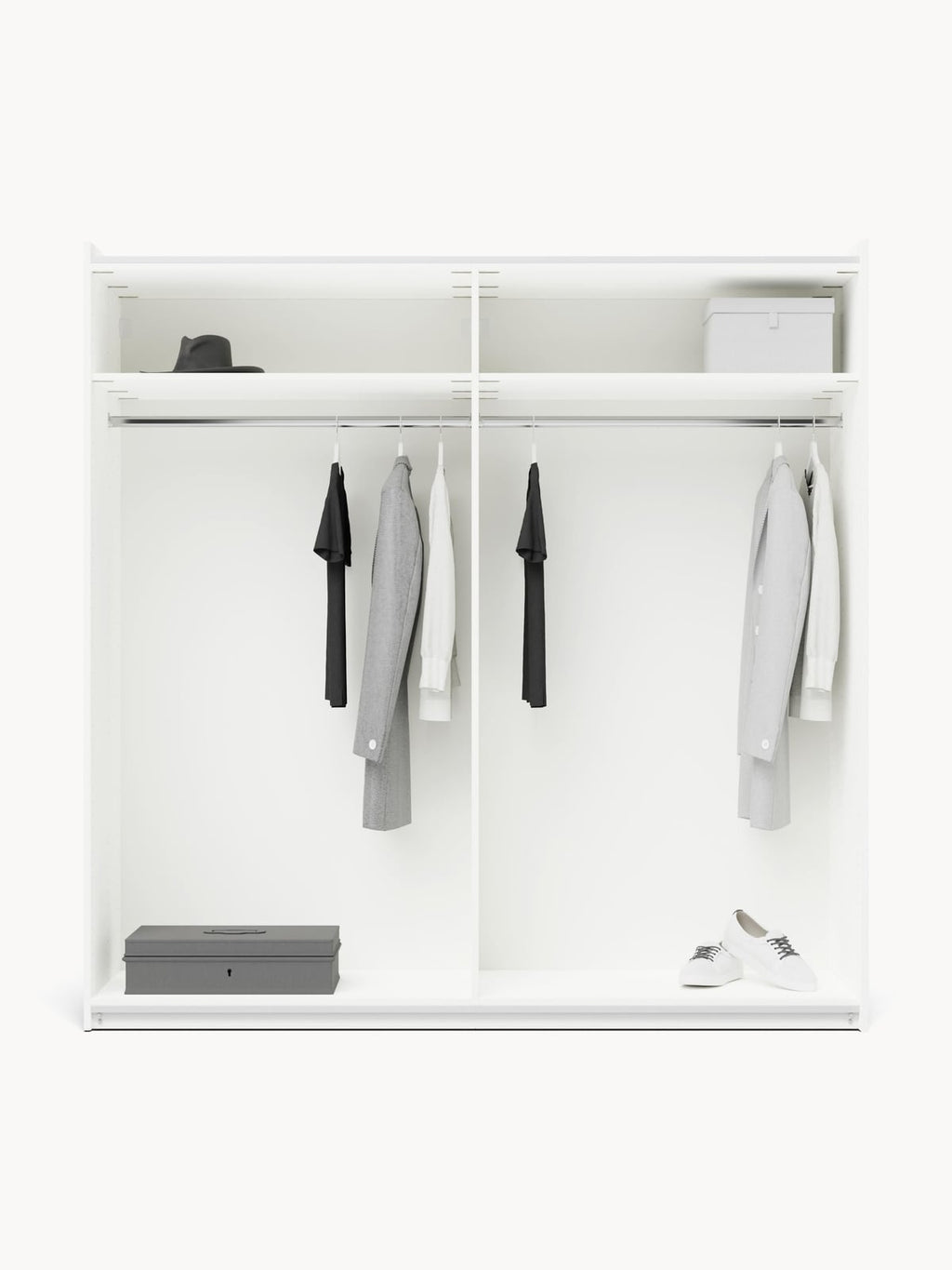 Yarburgh Modular Sliding Door Wardrobe, 200 cm Wide, in various sizes
