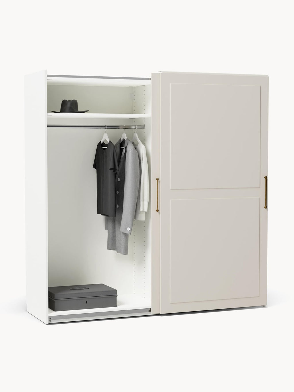 Yarburgh Modular Sliding Door Wardrobe, 200 cm Wide, in various sizes
