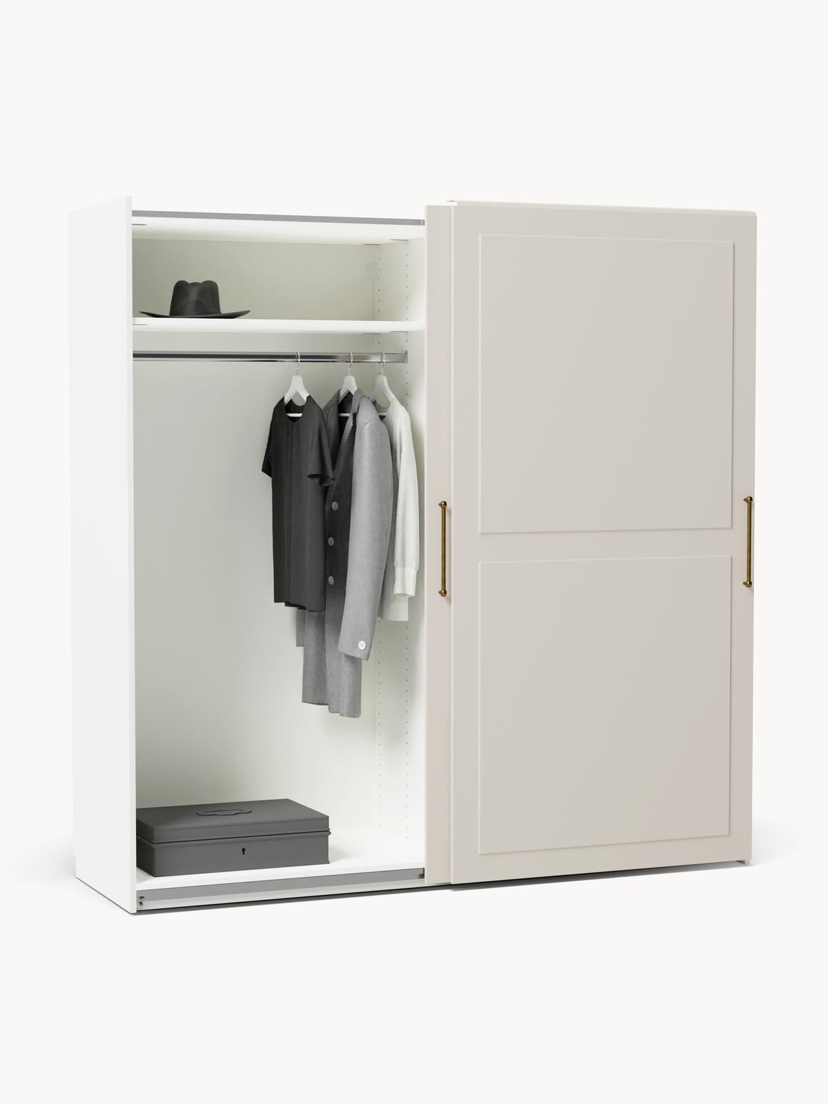 Yarburgh Modular Sliding Door Wardrobe, 200 cm Wide, in various sizes