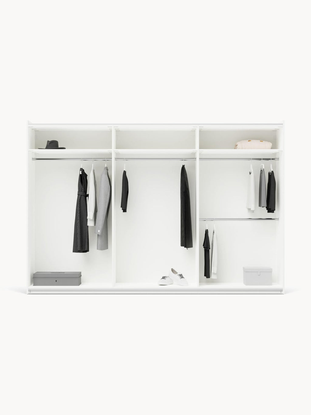 Yarburgh Modular Sliding Door Wardrobe, 300 cm Wide, in various sizes