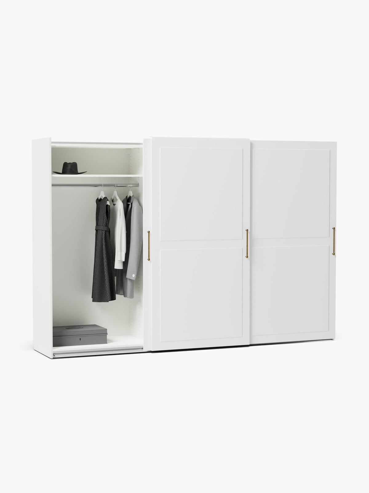 Yarburgh Modular Sliding Door Wardrobe, 300 cm Wide, in various sizes