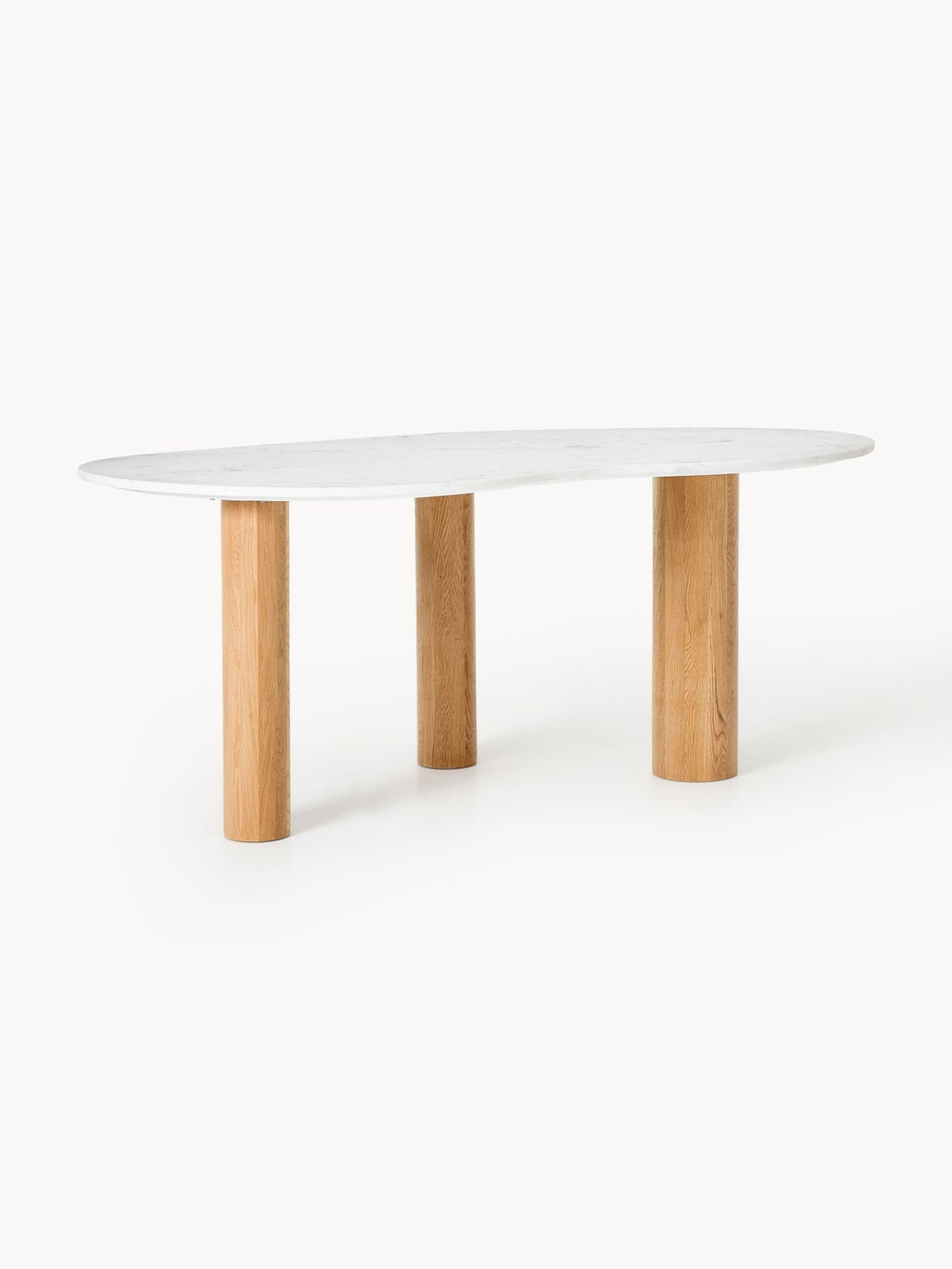 Yarmouth Organic-Shaped Marble Dining Table, in various sizes