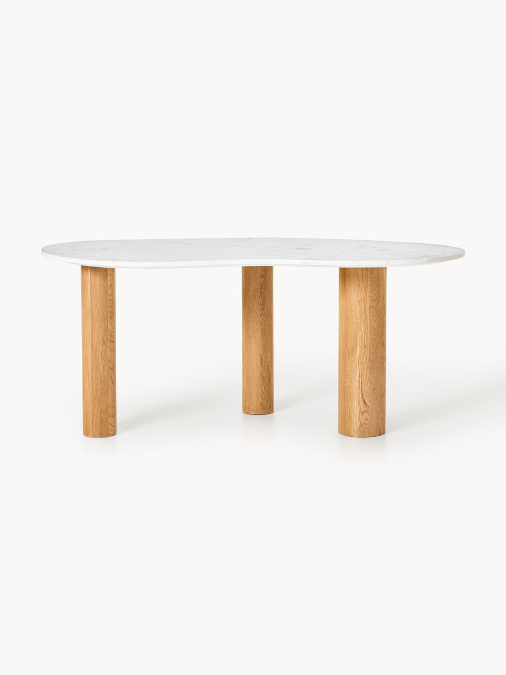 Yarmouth Organic-Shaped Marble Dining Table, in various sizes