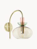 Yarnton Coloured Glass Wall Lamp