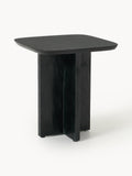 Yarnton Oak Wood and Marble Side Table