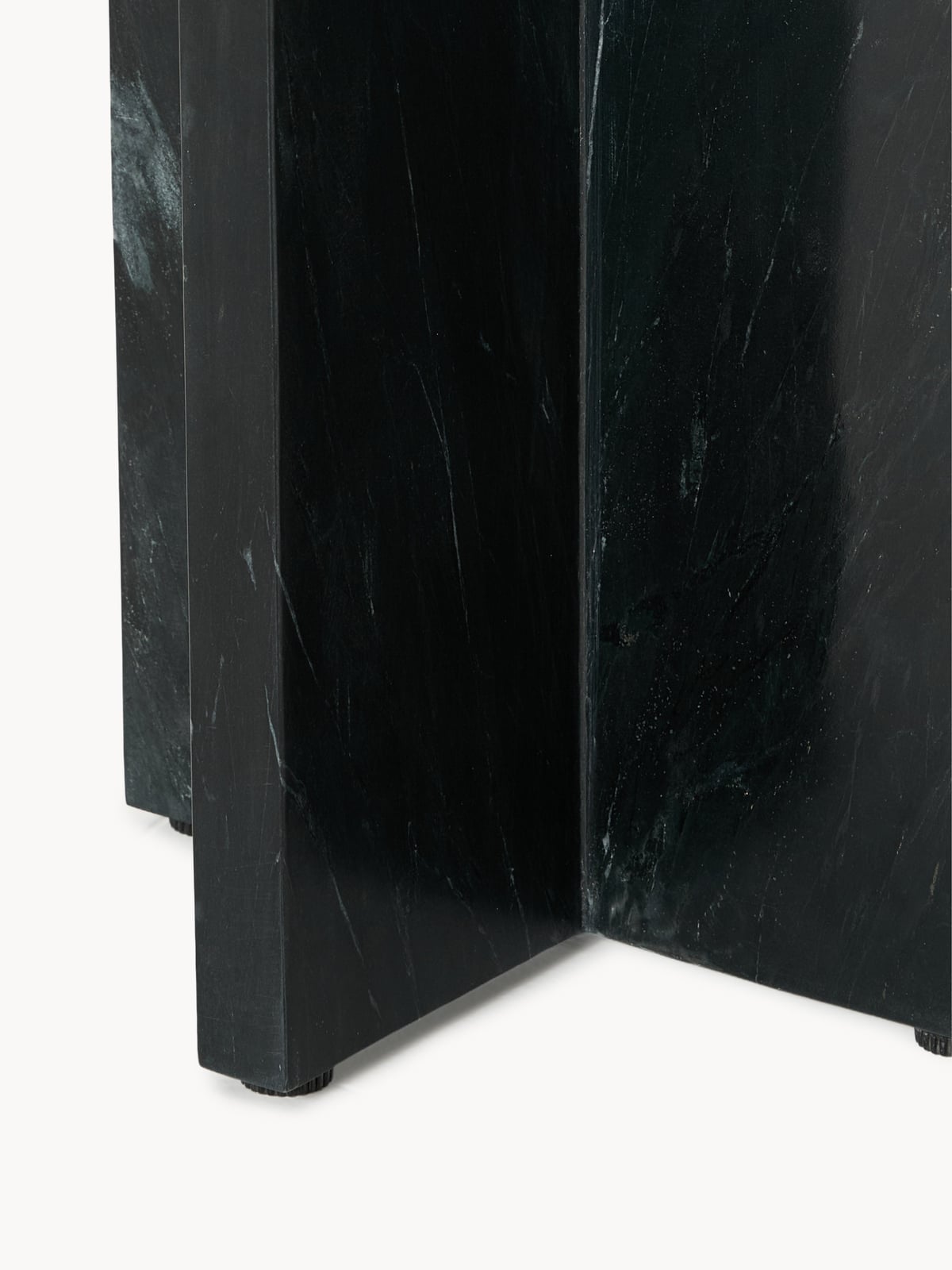 Yarnton Oak Wood and Marble Side Table