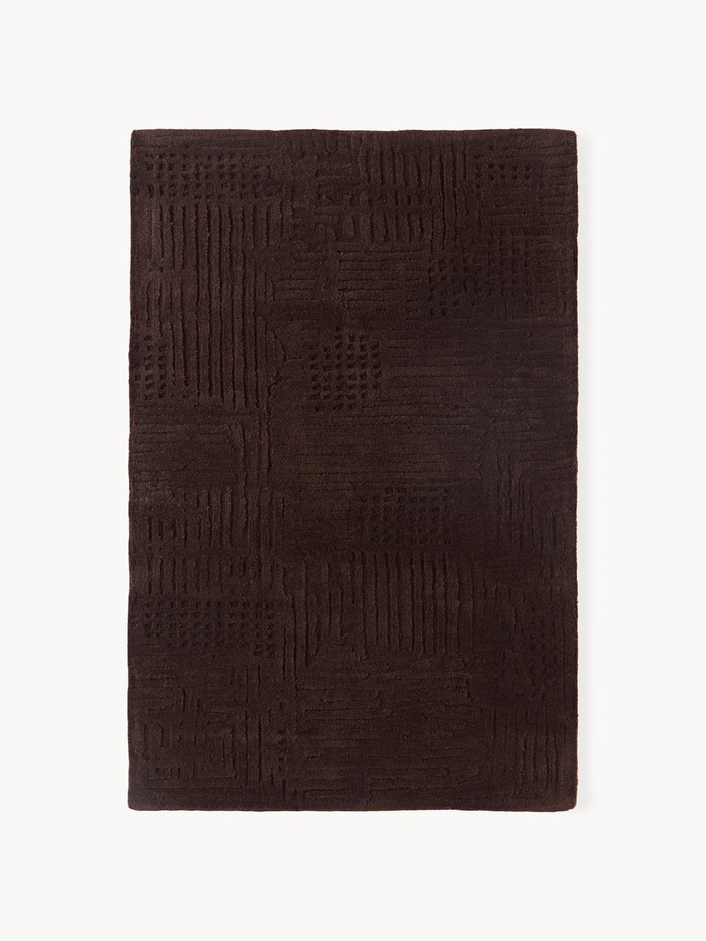 Yarrow High-Low Wool Rug, Hand-Tufted