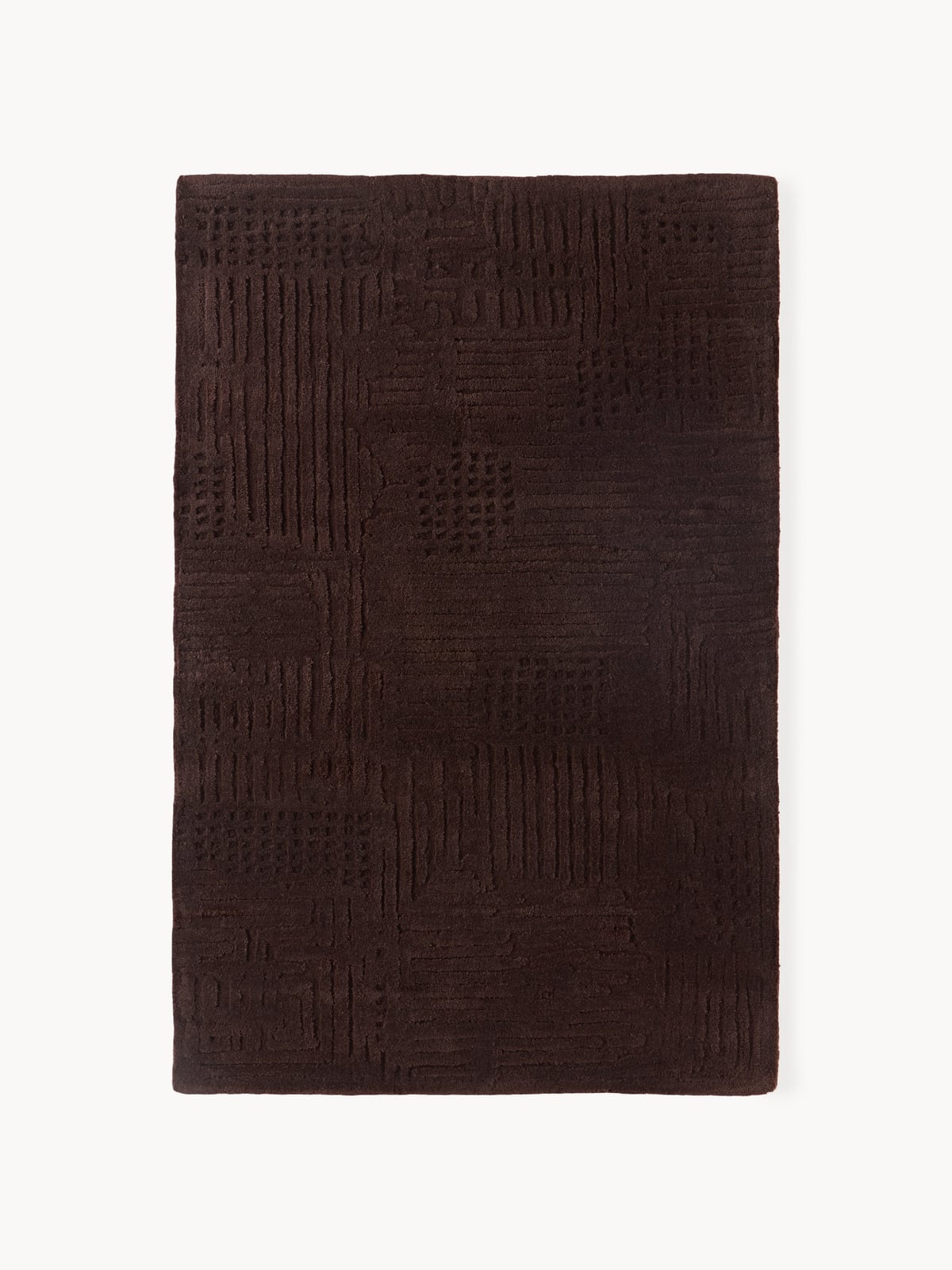 Yarrow High-Low Wool Rug, Hand-Tufted