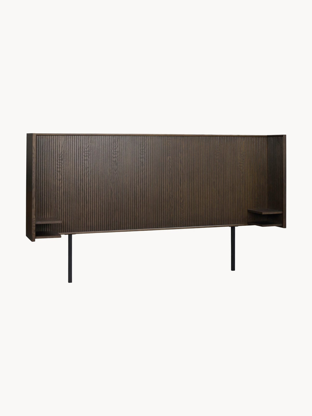 Yarrow Oak Wood Headboard with Shelf