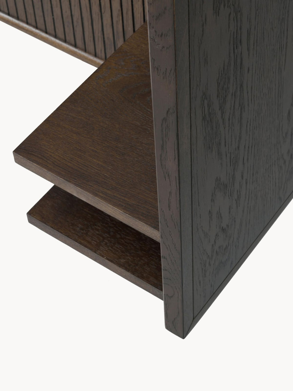 Yarrow Oak Wood Headboard with Shelf