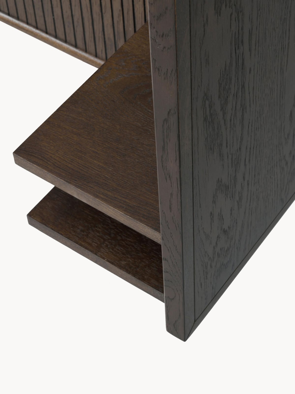 Yarrow Oak Wood Headboard with Shelf
