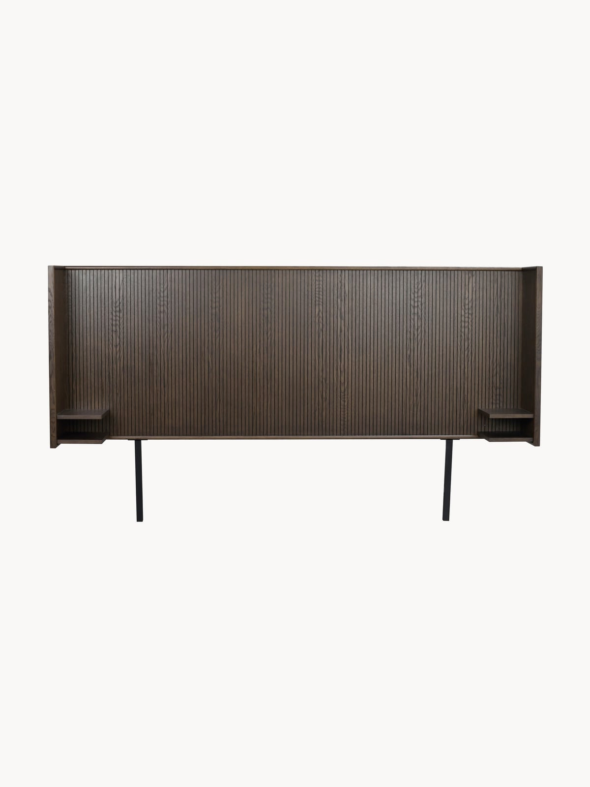 Yarrow Oak Wood Headboard with Shelf