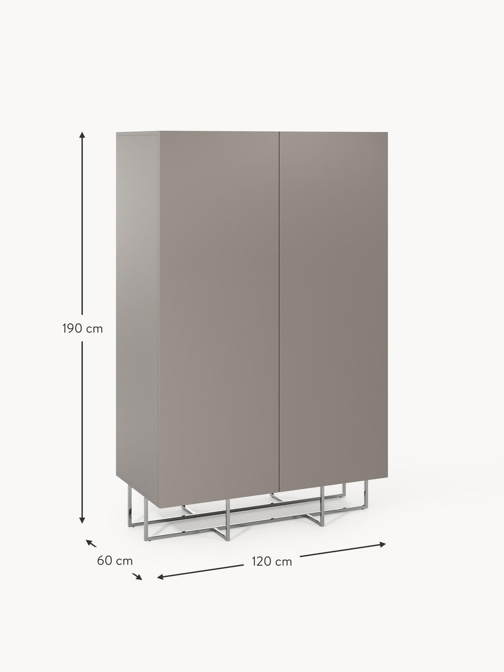 Yarrowdale Small Wooden Wardrobe