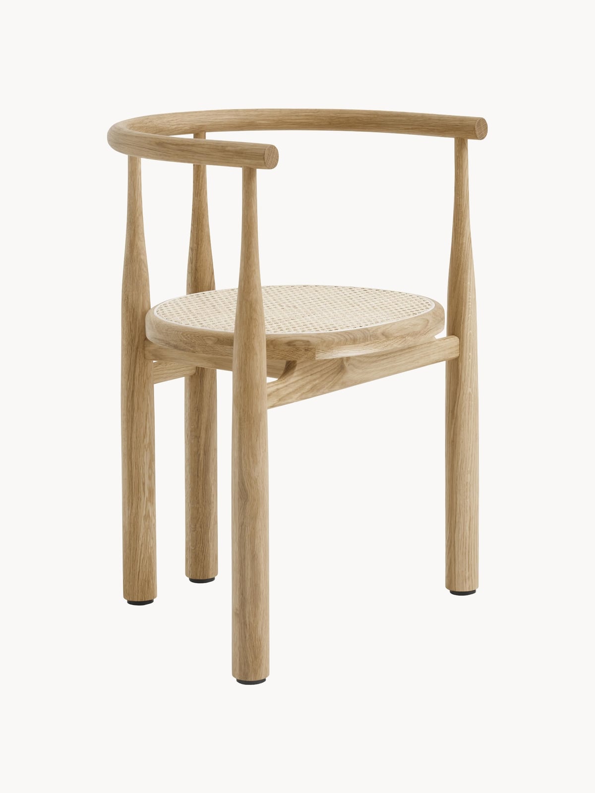 Yaxley Oak Wood Dining Chair with Armrests