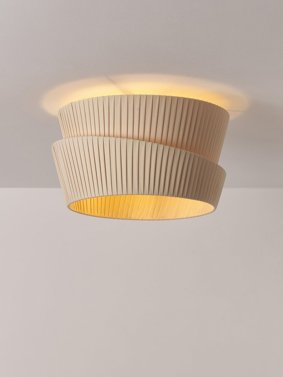 Yeadon Ceiling Lamp with An Asymmetrical Lampshade